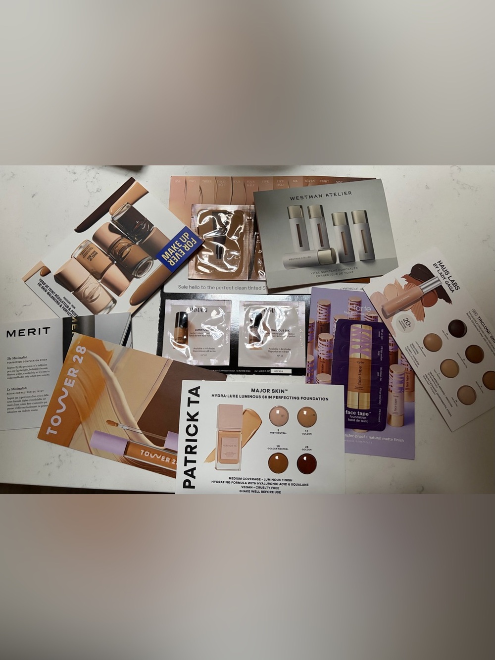 Foundation/Concealer Sample Set (9 Top Brands)